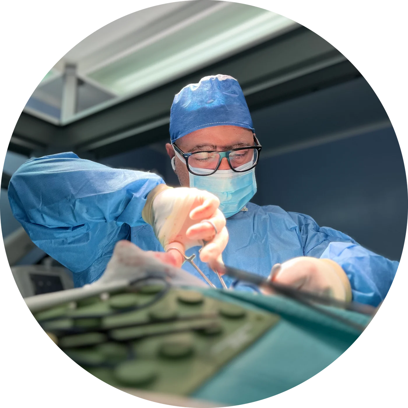Dr. Zuhair Abu Salma in surgery